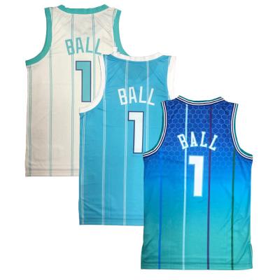 China Wholesale Edition Hornet City Charlotte 75th Anniversary Jersey Basketball Ball LaMelo 1 Antibacterial Uniform Sports Invest Cheaper for sale