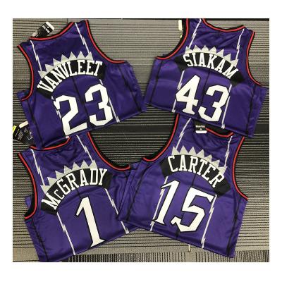 China Wholesale Purple 1 Tracy McGrady Uniform 2022 Toronto Sports Basketball Vest Tank Top Raptor Antibacterial Shirts for sale