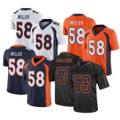 China 58 Von Miller Jersey Men Stitched American Breathable Team Sports Uniform Shirt Cheaper Football for sale