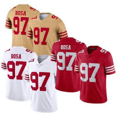 China 97 Breathable Nick Bosa Limited American Football Jersey Shirts Stitched Game Sports Uniform Wholesale for sale