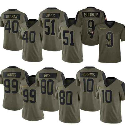 China 2021 To Service Limited #10 HOPKNIS # 99 YOUTH Football Jersey Wholesale Breathable MILLS RICE MILLS #80 #51 for sale