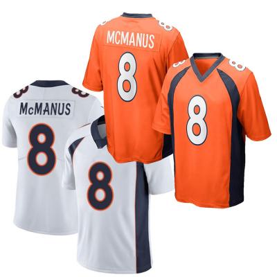 China #8 Brandon McManus Limited American Football Breathable Custom Jersey Shirts Stitched Wear Uniform Wholesale for sale