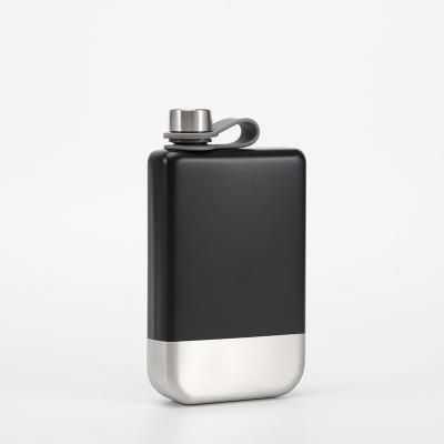 China BPA FREE Food Grade Liquor Flask 8oz Square 304 Stainless Steel Hip Flask Drinkable High Quality Pocket Flask for sale