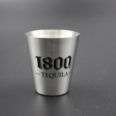 China 1oz Viable 30ml BPA Mini Stainless Steel Metal Cups Stackable Free With Logo Personalize Shot Glass for sale