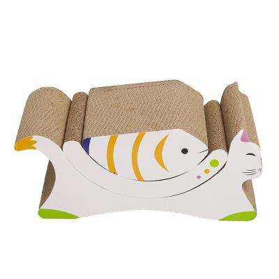 China New Viable Three Piece Fish And Corrugated Cat Scratcher Cat Toy for sale