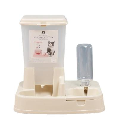 China Universal Pet Feeder Sustainable Water Combo Single Vending Machine Two In One Pet Cat Bowl for sale