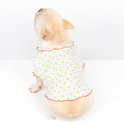 China 2021 Viable Explosion French Bulldog Floral Dress Small Scented Fresh Scented For Dog for sale