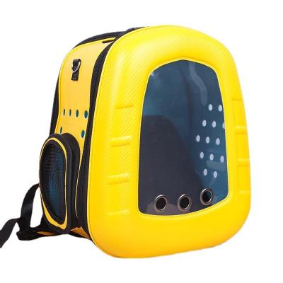 China Eva Space Capsule Breathable Pet Backpack Foldable Transparent Travel Portable Pet Backpack for sale