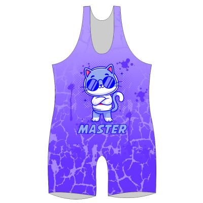 China 2022 Fashion New Design Breathable Singlet Fabric Wrestling 100% Polyester for sale