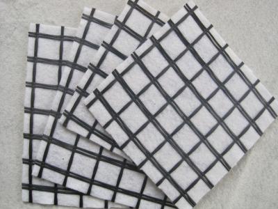 China Anti Tearing 100KnX100Kn Fiberglass Geogrid Composite Geotextile For Pavement Reinforcement for sale