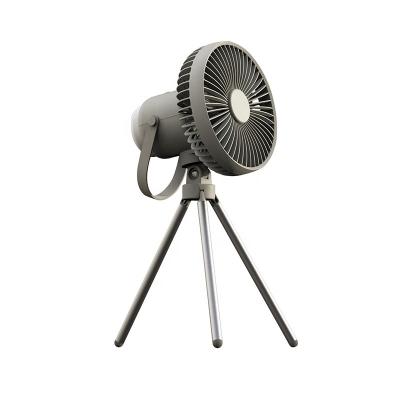 China 2022 New Sports Stadiums Tripod Usb Type-c Charging Tent Standing Fans Picnic Table Desk Outdoor Camping Rise Rechargeable Fan for sale