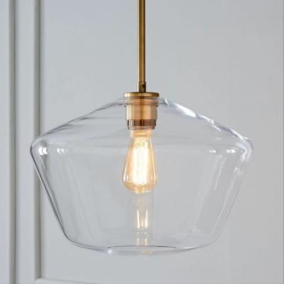 China Modern Modern Edison Bulb Hanging Light LED Ceiling Pendant Lamp With Glass Shade For Attic Bar Kitchen for sale