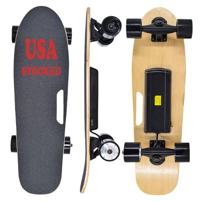 China Youth 5 Miles Range Top Speed ​​9.3MPH 300W Hub-Motor With 3 Speed ​​Adjustment Mini Fish Cruiser Fish Electric Remote Control Skateboard for sale