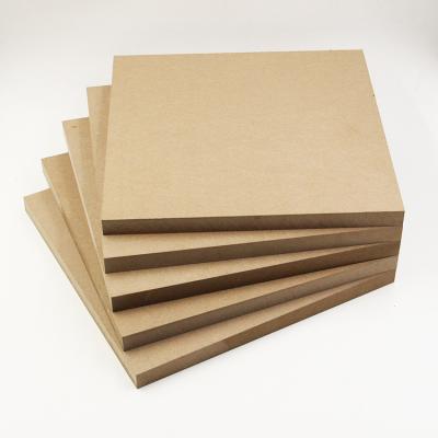 China Factory Wholesale White Slotted Melamine MDF Board 18mm MDF Board Melamine MDF Board Moisture Proof for sale