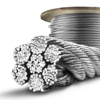 China Steel Wire Rope 316 Stainless Steel Wire Rope Barrier 7*19 6mm 15mm, Stainless Steel Wire Rope For Steel Rope for sale