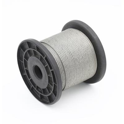 China Use in Multiple Scenarios AiSI 304 1X19 1.0mm Stainless Steel Hot Selling Wire Rope for Fishing Tackle Line for sale