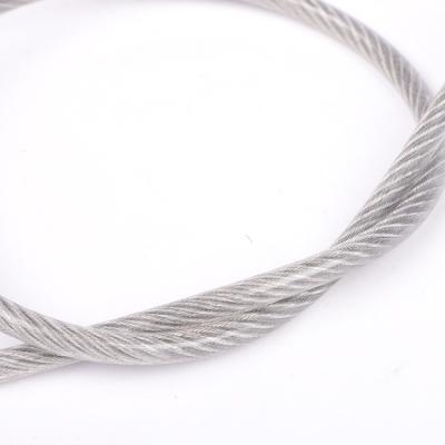 China Factory Direct Sales 7*19 Stainless Steel Manufacturing PVC Coated Steel Wire Rope Custom Lifting Wire Rope for sale