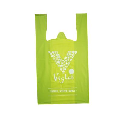 China BIODEGRADABLE Hot Selling Custom Color Accepted Bag Biodegradable Eco Friendly T-shirt Cornstarch Pouches Supplier Plastic Shopping Bags for sale