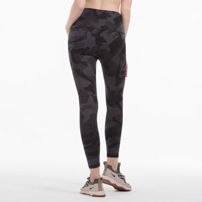 China Breathable Polyester Sublimation Women Gym Wear Fitness High Waist Leggings for sale