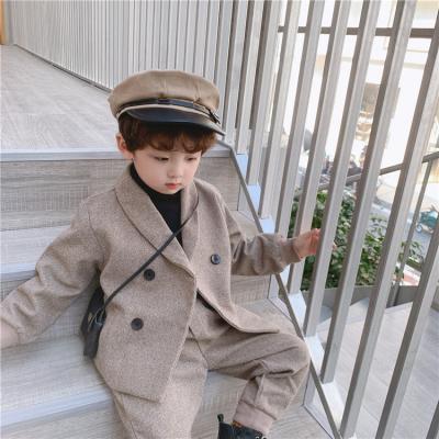 China 2021 New Spring Boy Casual Boy Suit Handsome Hippie Children Two Piece Set Children Suit Boys Clothing Sets for sale