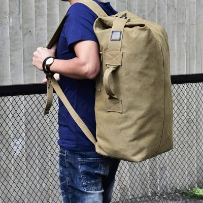 China Large Capacity Outdoor Shoulders Survival Outdoor Bag Increasing Outdoor Bag Fashionable Canvas Beanbag for sale