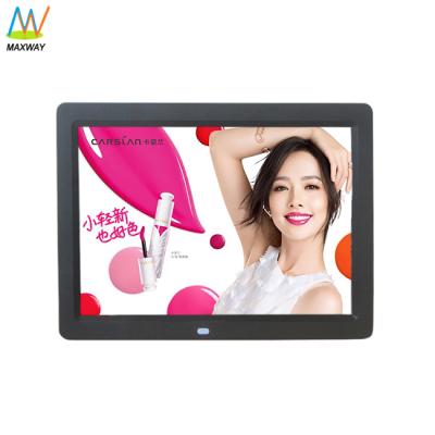 China Video Clock 12Inch Tft Digital LCD Photo Frame Mp3 Mp4 Player for sale