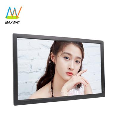 China 27 Inch Large Big Size Video Blue Film Size Digital Photo Frame Clock 1920X1080 for sale