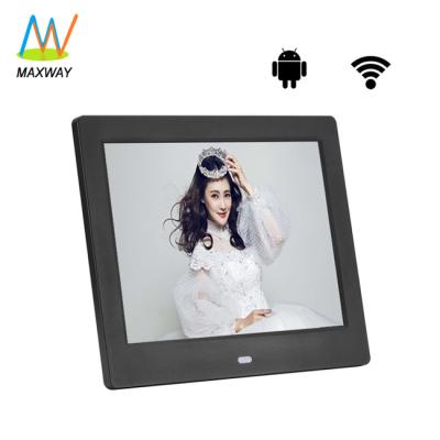 China Factory wholesale 8 inch cheap android wifi digital photo frame clock with memory for sale