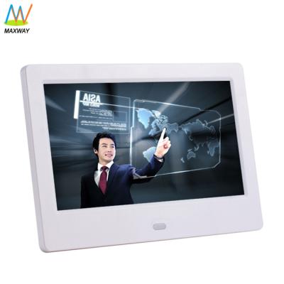 China 7 Inch Android Network Wifi LCD Touch Screen Digital Photo Frame Clock White for sale