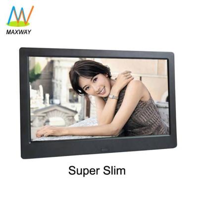 China Multifunctional 10 Inch Plastic Clock Display With Photo Album LCD Digital Video Frame for sale