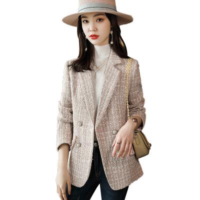 China Anti-wrinkle Women's Fragrance Elegant Formal Women's Small Suit Coat for sale