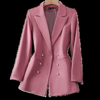 China Luxury Anti-wrinkle 2022 New Design High Quality Tailored Lady Woman Blazer for sale