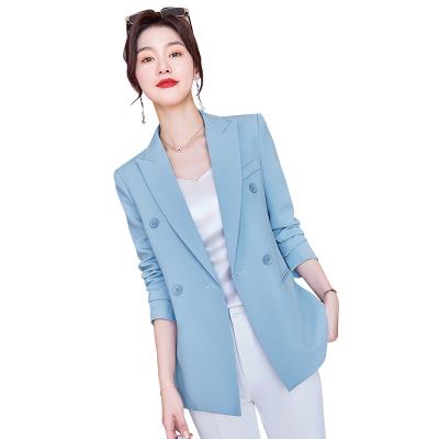 China High Quality Executive Blue Lady Anti-wrinkle Woman Blazer for sale