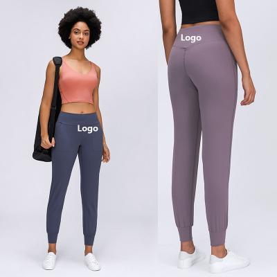 China D19073 Fitness Breathable Women Naked Feeling Jogging Pants Yoga High Pants Yoga Leggings Pantalon Femme Hose WomenSize for sale