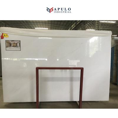 China Factory Outlet Polaris Modern Natural Civic Grade A White Marble Slabs Big New Yugoslavia Apulo White Marble Slabs For Floor Wall for sale