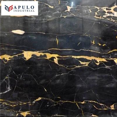 China Modern Italy Portoro gole Blessed Gold Italy Black Marble Interior High-Grade Gold Marble Interior High-Grade Ornament Component Lavabo A Floor Tile for sale