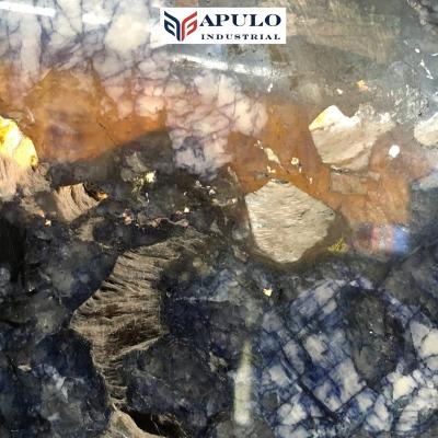 China Modern Blue Marble Ocean Blue Marble Apulo Namibia Light Blue Bolivian Blue Veins Quartzite And White Macauba Floor Tiles for sale