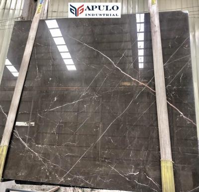 China Modern Brown Marble Coffee Chocolate Italy Marble Brown With White Vein Lines Marble Slab For Kitchen,Bedroom,Bathroom for sale