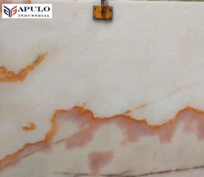 China Factory Price Modern High Quality White White Agate Jadeite Jadeite Tile Snow Onyx Cream Onyx Slab For Wall for sale