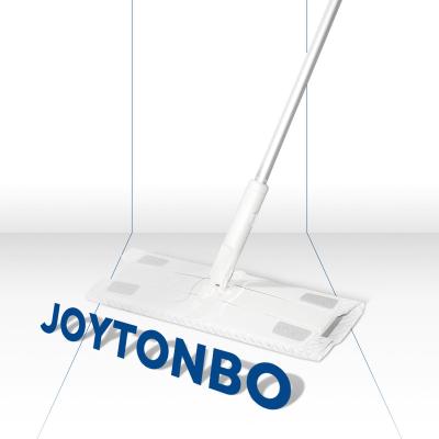 China 2021 JOYTONBO HOT SALE viable household safe for baby tool static dusting cleaning flat mop with disposable static cloth for sale