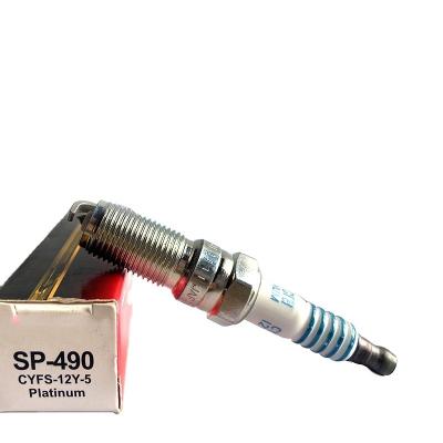 China Platinum Skillful Manufacturing Engine Platinum Spark Plug Auto OEM SP490 CYFS-12Y-5 for sale