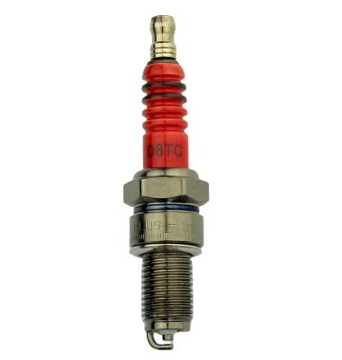 China Motorcycle engine system high quality D8TC d8ea motorcycle bike spark plug D8TC red color for motorcycle engine parts Spark Plug Replacement for sale