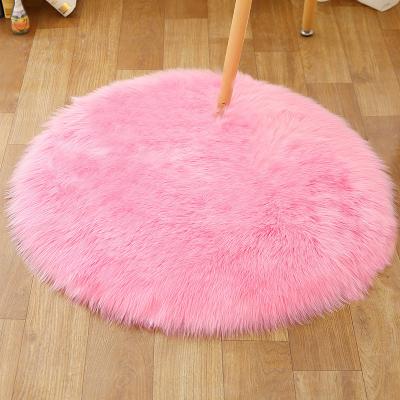 China Washable Soft Faux Fur Area Rug Carpets Living Room Plush Artificial Fur Rug Sheepskin Shaggy Fur Long Carpet Mat For Bedroom for sale