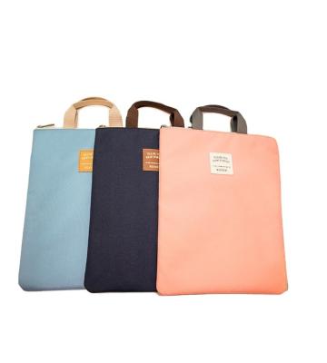 China Handled Oxford Cloth A4 Folder Bag Double-Layer Single Zipper Business Office Portable Storage Bag Customized Data Disc Wholesale for sale