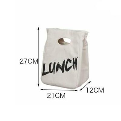 China Fashion Travel Cotton Insulated Foldable Canvas Thermal Tote Bag Lunch Beach Cooler Bag With Aluminum Foil for sale