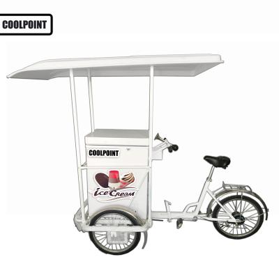 China Waterproof Ice Cream Tricycle With Cooler Box For Popsicle/Cold Drinks for sale