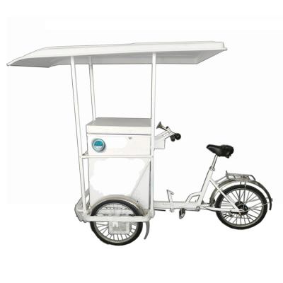 China Cargo Ice Cream Bike With Cool Box For Ice Pop 3.46 cu.ft Freezer for sale