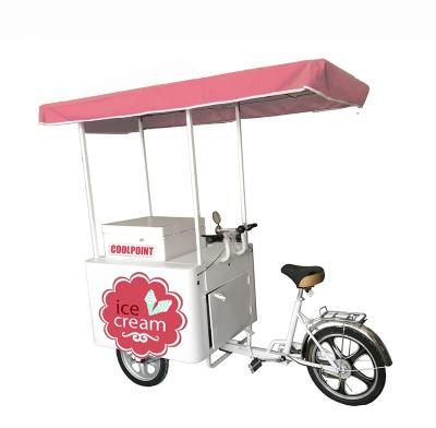 China 208L Cargo Solar Panel Battery Vanish Beer Rural Cafe Solar Ice Cream Freezer Tricycle for sale