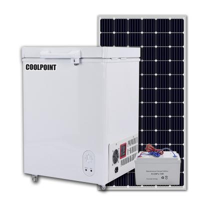 China 12V 24V Solar Coolpoint BD/Because-108 Liters Freezer Solar Freezer Ice Chest Deep Freezer for sale