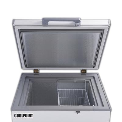 China 168 Liters 85mm Thickening Commercial Freezer Solar Chest Freezer Solar Ice Cuber Box for sale